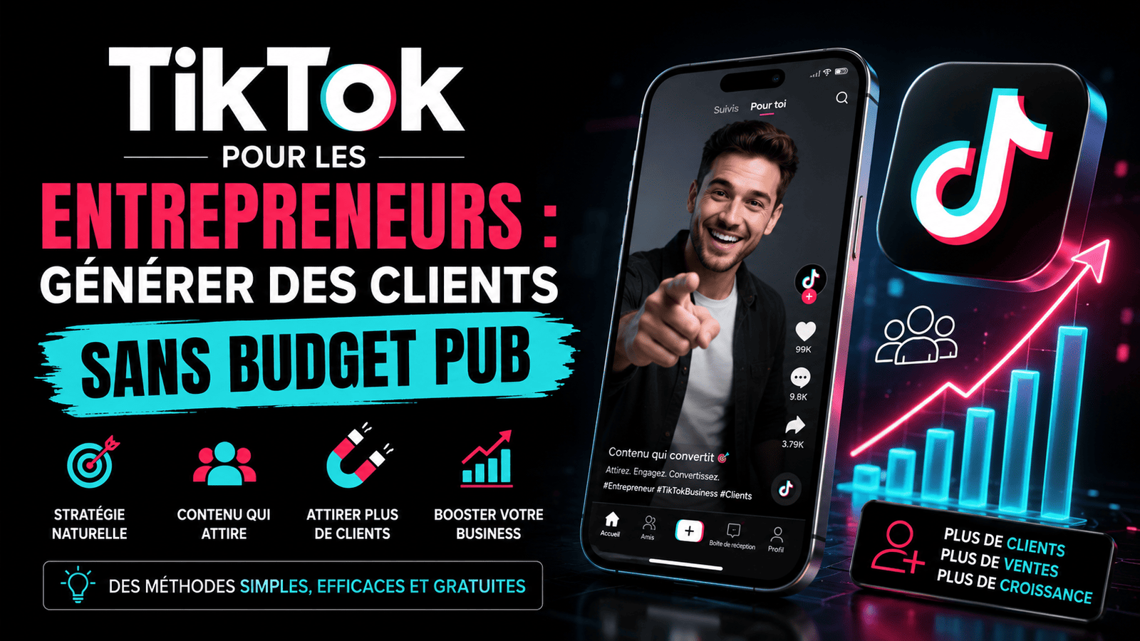 TikTok pour les Entrepreneurs : Generer des Clients Sans Budget Pub